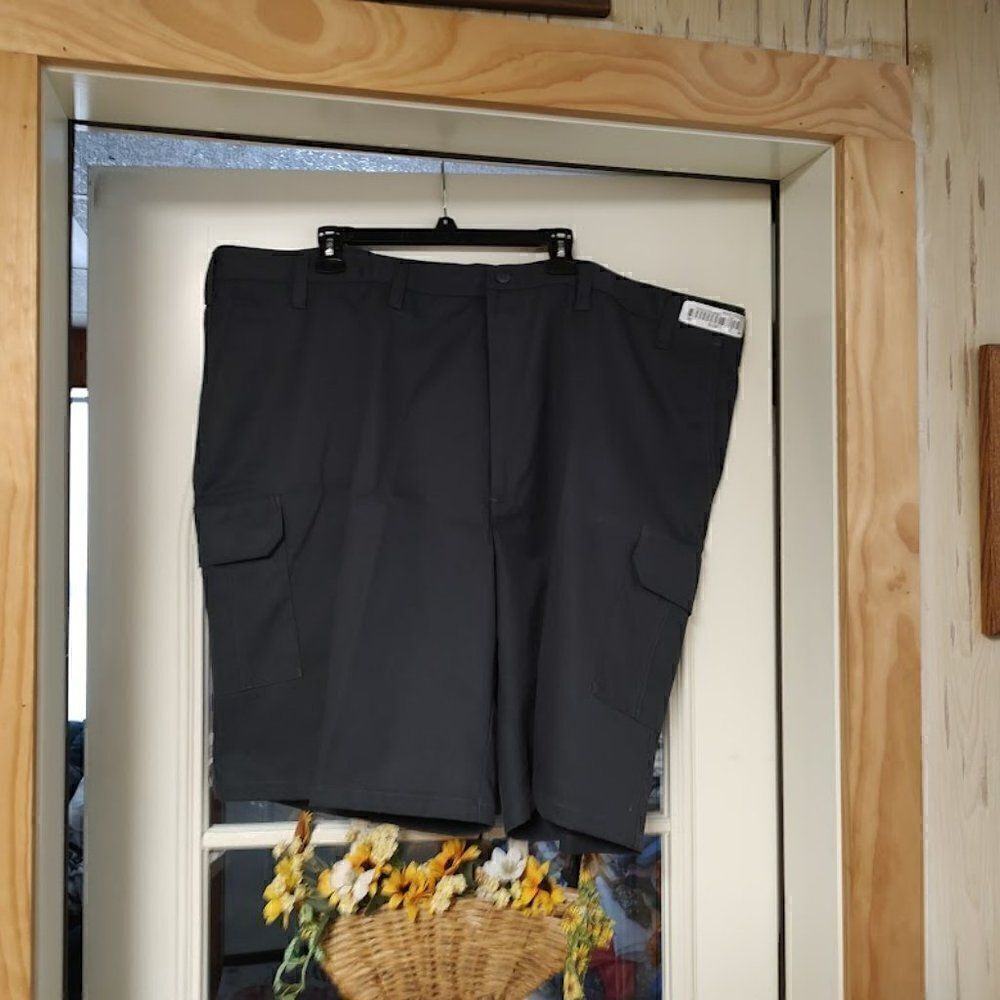 New Cintas Comfort Flex Dark Gray Cargo Work Shorts Size Men's 50